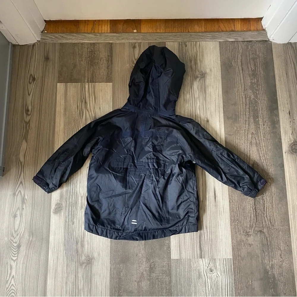 Lands End Navy Blue Hooded Jacket‎ 2T